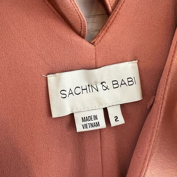 Sachin & Babi Tansy Satin Charmeuse Maxi Dress Size 2 - Picture 5 of 9